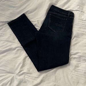 Ny&C skinny jeans sz 8 petite navy dark wash EUC